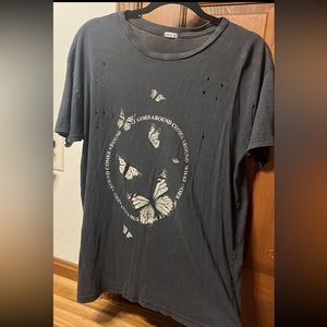 Garage brand oversized distressed t shirt size XS